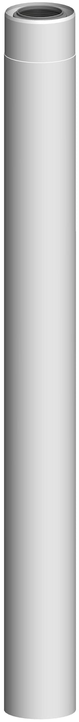 ATEC Rohrelement DN60/100 L=940mm Edelstahl weiss beschichtet kürzbar, 710719