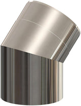 ATEC 45°-Bogen DN110/160 Edelstahl blank, 703715