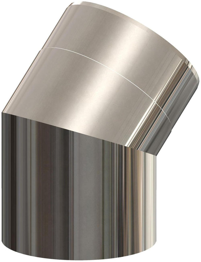 ATEC 45°-Bogen DN110/160 Edelstahl blank, 703715