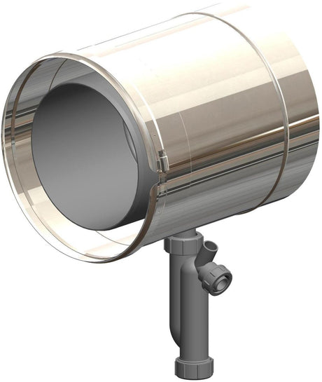 ATEC Kondensatablauf m.Siphon DN200/265 Ed Edelstahl blank, 708748