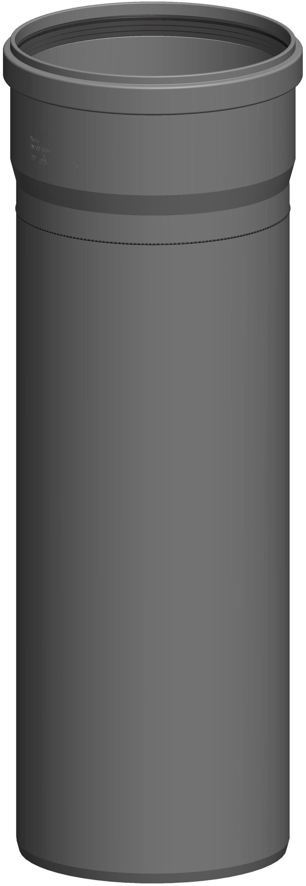 ATEC Rohr 500mm DN 200 kürzbar einwandig, 8318