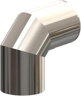ATEC Bogen 87 Grad DN 60/100 L=120/60mm Edelstahl blank, 700716