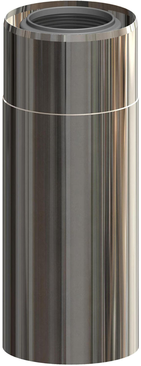 ATEC Rohrelement DN 60/100 L=190mm Edelstahl blank kürzbar, 700717