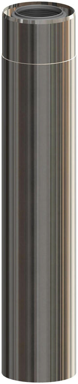 ATEC Rohrelement DN 60/100 L=440mm Edelstahl blank kürzbar, 700718