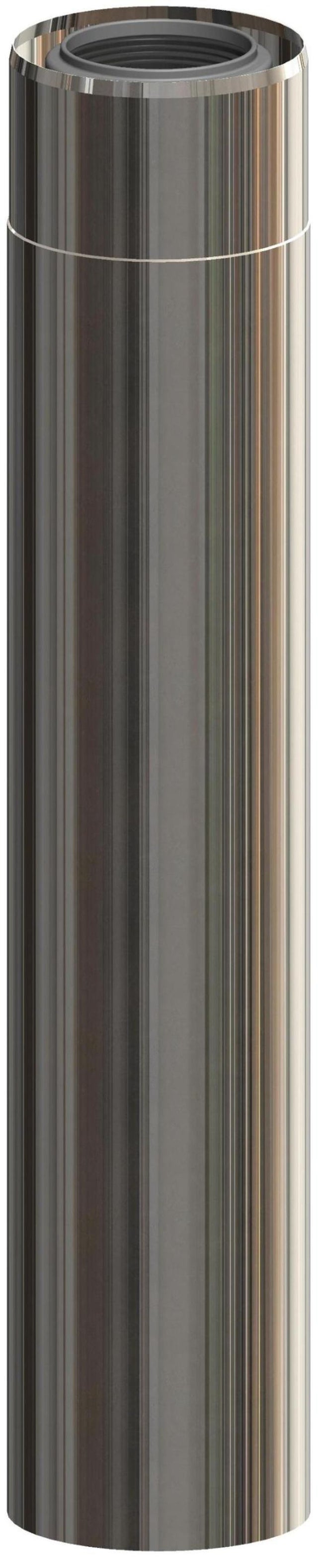 ATEC Rohrelement DN 60/100 L=440mm Edelstahl blank kürzbar, 700718