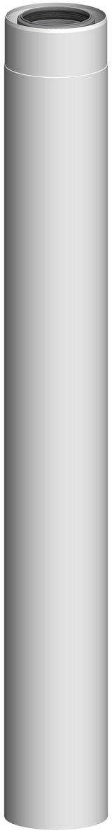 ATEC Rohrelement DN80/125 L=940mm Edelstahl weiss beschichtet kürzbar, 711719