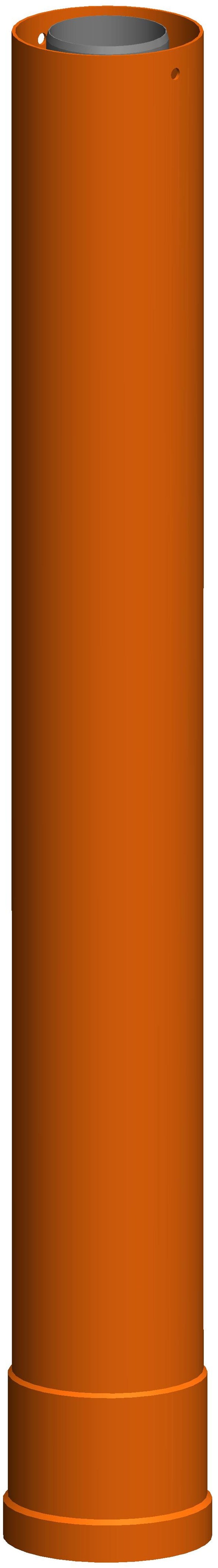 ATEC Verlängerung z.Dachhochführung rot DN 80/125 955mm, 621457