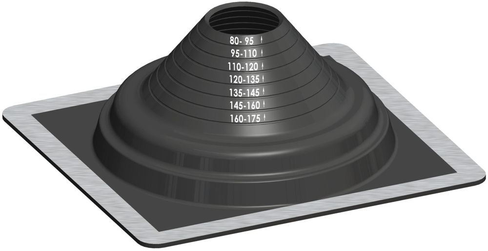 ATEC Flex. Flachdachdurchführung DN60/100-80/125, 701610