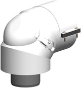 ATEC Kontroll-Bogen 87 Grad konzentrisch DN  60/100, 0401