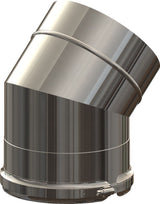 ATEC 45°-Bogen DN125/190 Edelstahl blank, 704715