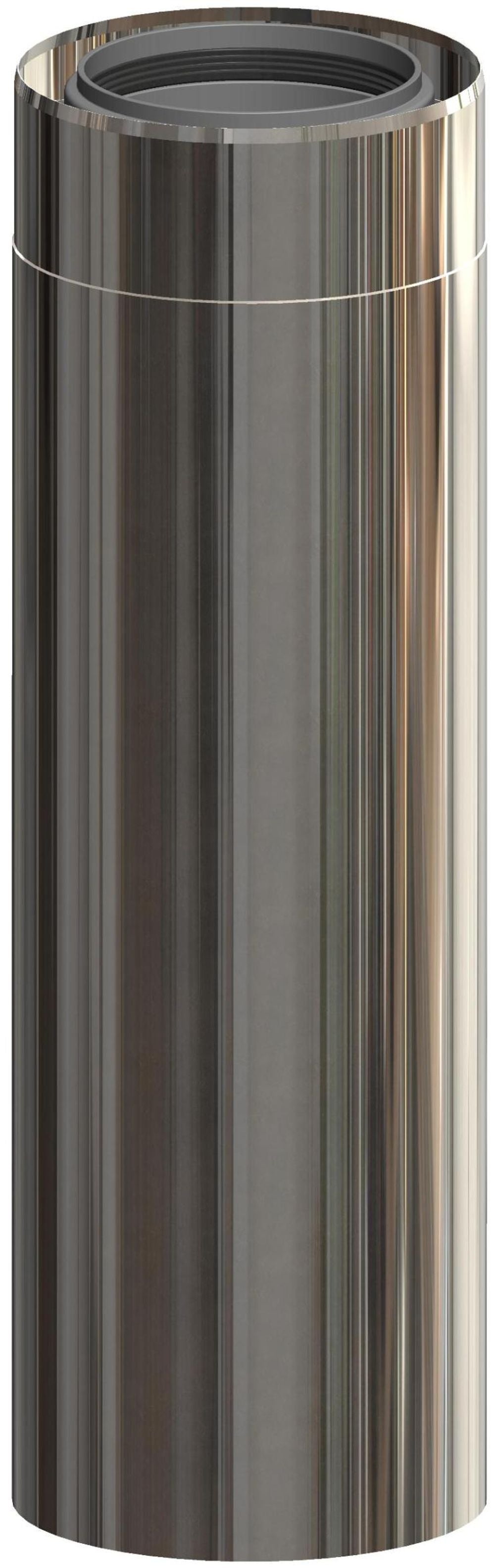 ATEC Rohrelement 440mm DN110/160 Edelstahl b Edelstahl blank kürzbar, 703718