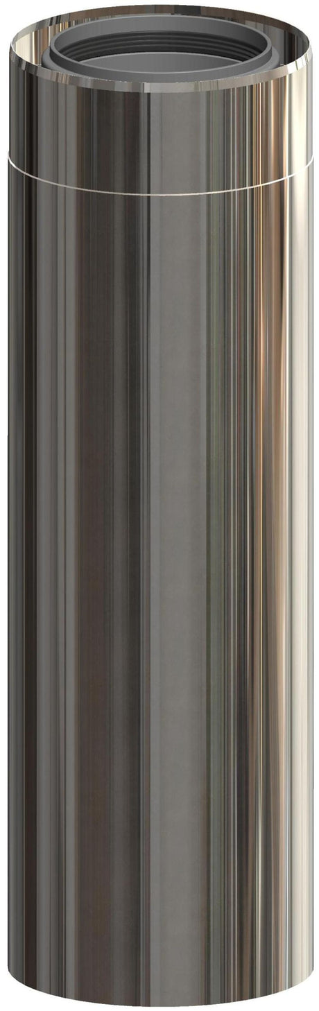 ATEC Rohrelement 440mm DN110/160 Edelstahl b Edelstahl blank kürzbar, 703718