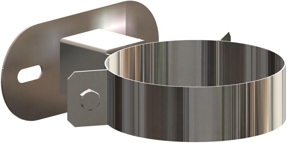 ATEC Wandabstandhalter 50mm DN 80/125 Edelstahl blank, 701742