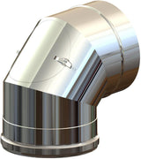 ATEC 87°-Kontroll-Bogen DN160/230 Edelst Edelstahl blank, 706701