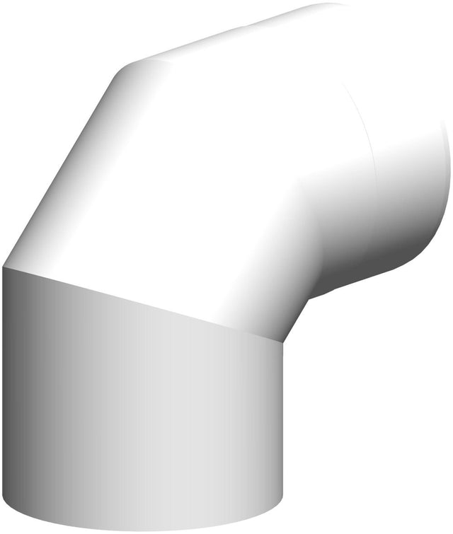 ATEC 87°-Bogen DN110/160 Edelstahl weiß, 713716
