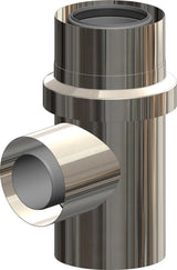 ATEC Anschluss T-Stück f.Mehrfachbeleg. DN100/150-DN100/150 Edelstahl blank, 702704