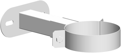ATEC Wandabstandhalter 50-150mm DN80/125 Edelstahl weiss beschichtet kürzbar, 711744