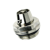 Entlüftungsstopfen 1/2" selbstdichtend vernickelt drehbare Tülle Metall, 10001466