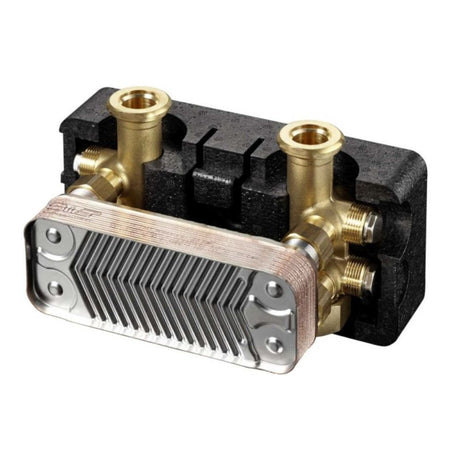Oventrop Regumat Wärmeübertrager mit Anschlussarmatur 30 Platten bis 28 kW, für Regumat DN 25, 1351696