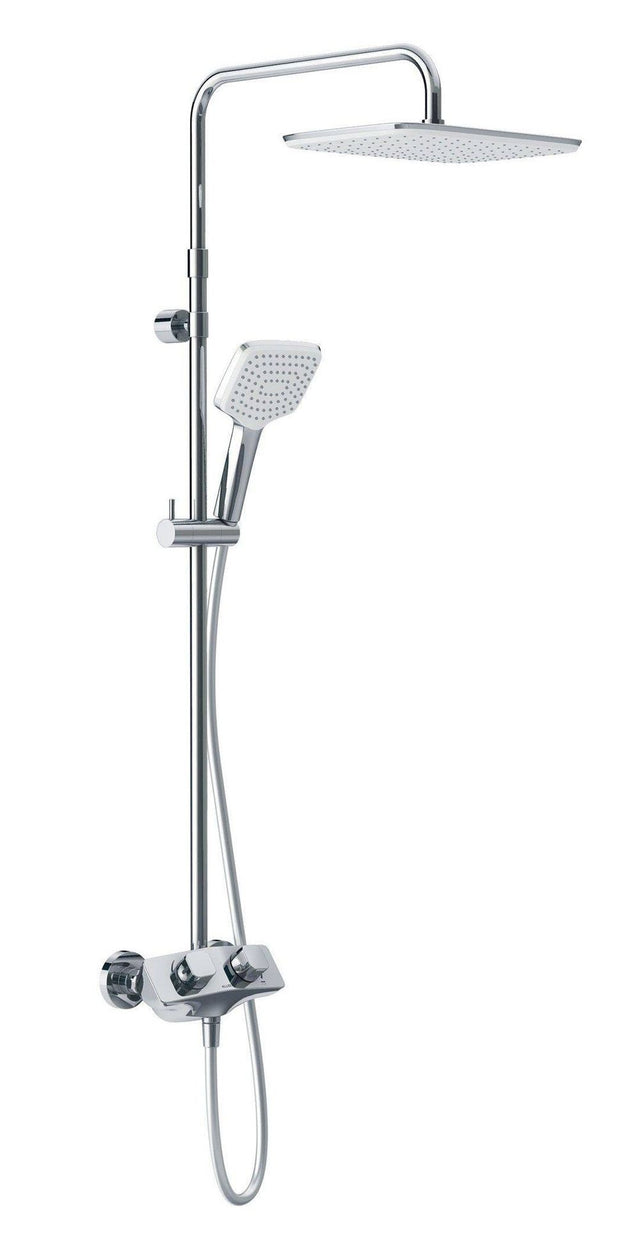 KLUDI COCKPIT Explorer Thermostat Dual Shower System, chrom, 8005005-00