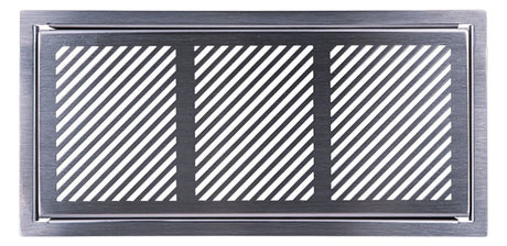 Pluggit Abdeckgitter aus Edelstahl, Design Bar, PL127