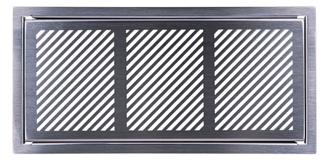 Pluggit Abdeckgitter aus Edelstahl, Design Bar, PL127