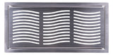 Pluggit Abdeckgitter aus Edelstahl, Design Wave, PL128