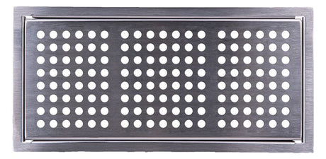 Pluggit Abdeckgitter aus Edelstahl, Design Circle, PL129