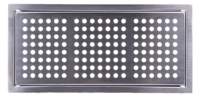Pluggit Abdeckgitter aus Edelstahl, Design Circle, PL129