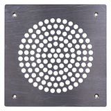 Pluggit Zuluftblende aus Edelstahl, Design Circle, PL131