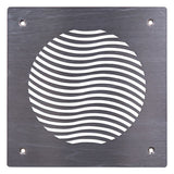Pluggit Zuluftblende aus Edelstahl, Design Wave, PL132