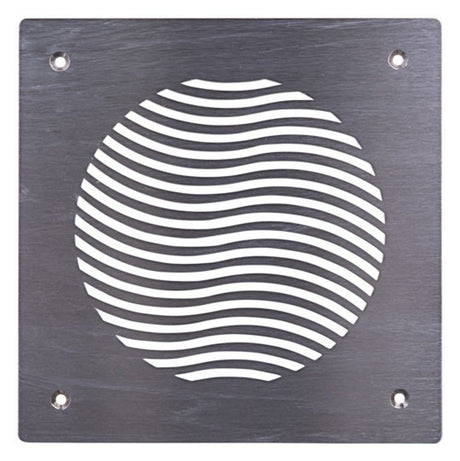 Pluggit Zuluftblende aus Edelstahl, Design Wave, PL132