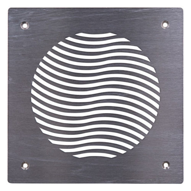 Pluggit Zuluftblende aus Edelstahl, Design Wave, PL132