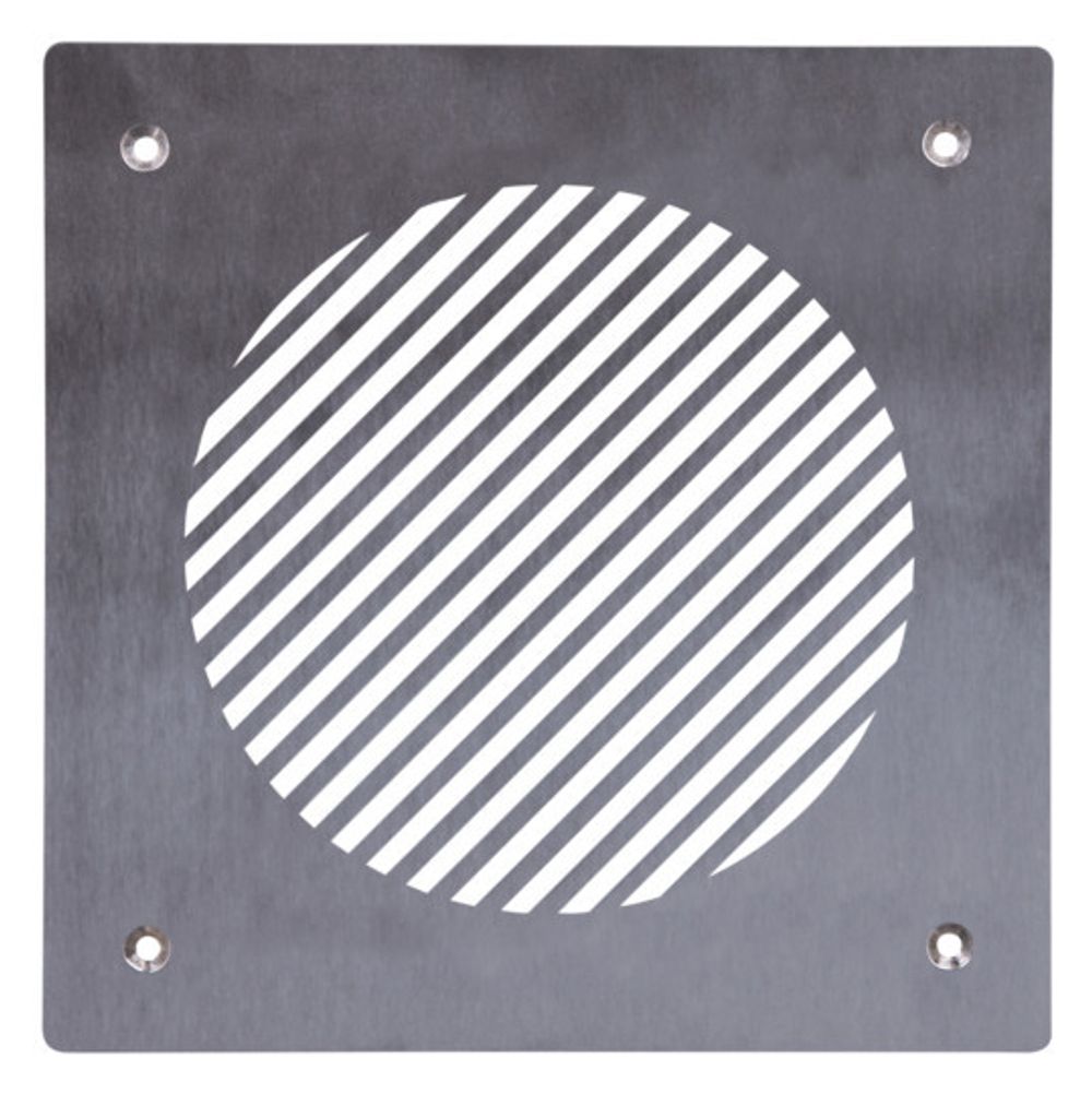 Pluggit Zuluftblende aus Edelstahl, Design Bar, PL133