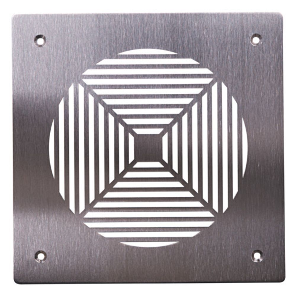 Pluggit Zuluftblende aus Edelstahl, Design Square, PL134