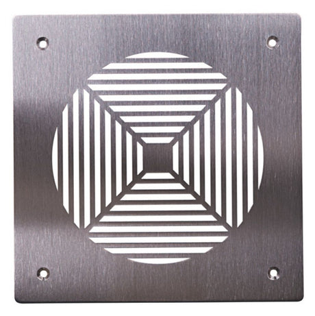 Pluggit Zuluftblende aus Edelstahl, Design Square, PL134