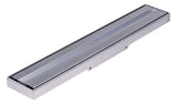 Pluggit PluggLine Design-Blende mit mittig Edelstahl oder mittig integriertem Fußbodenbelag, PL203-1