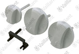 VAILLANT Knopf, grau, Set a 3 St. VC 126+196+246/2-C u.w. Vaillant-Nr. , 114288