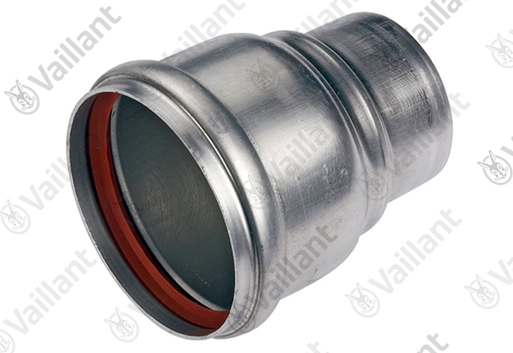 VAILLANT Adapter, 63-80 mm Abgasleitungen DN 80 Alu starr Vaillant-Nr. , 147777