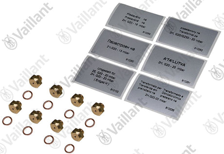 VAILLANT Düsenwechselsatz, 8 Düsen-D 1,50 VK 10-25/6-1 E-C u.w. Vaillant-Nr. , 200133