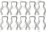 VAILLANT Klemmfeder, PWT, (x10) VWF 58+88+118/4 u.w. Vaillant-Nr. , 219621