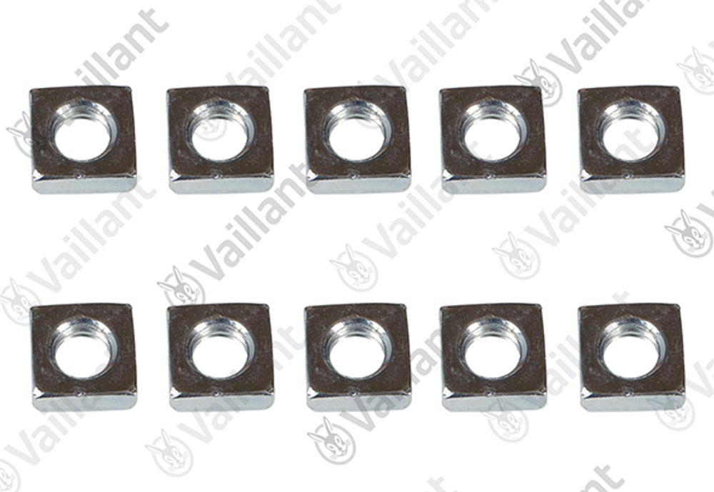 VAILLANT Mutter, Vierkantmutter M6 (x10) 0010038138 Adapter 60/100 an 63/96 u.w. Vaillant-Nr. , 0010028407