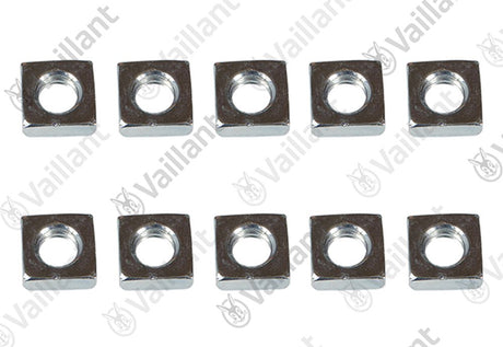 VAILLANT Mutter, Vierkantmutter M6 (x10) 0010038138 Adapter 60/100 an 63/96 u.w. Vaillant-Nr. , 0010028407