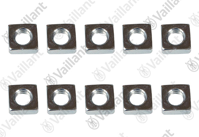 VAILLANT Mutter, Vierkantmutter M6 (x10) 0010038138 Adapter 60/100 an 63/96 u.w. Vaillant-Nr. , 0010028407