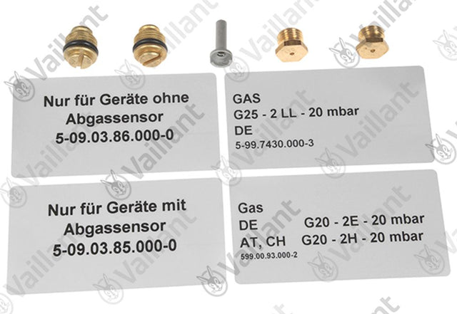 VAILLANT Umstellsatz VGR 30 F/3 u.w. Vaillant-Nr. , 0010042272