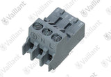VAILLANT Stecker, Rast 5 3-polig grau VK 10-25/6-1 E-C u.w. Vaillant-Nr. , 0010048112
