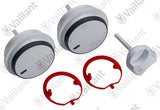 VAILLANT Knopf, weiß, Set a 3 St. VC 126+196+246+306/3-5 (R3,5) u.w. Vaillant-Nr. , 0020037662