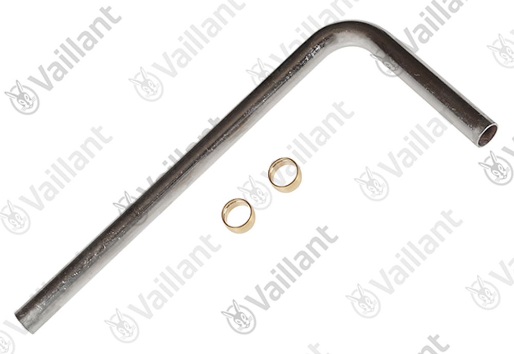 VAILLANT Rohr, BW vernickelt VCW 196/3-5 A (R3-5) u.w. Vaillant-Nr. , 0020057211