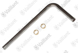 VAILLANT Rohr, BW vernickelt VCW 196/3-5 A (R3-5) u.w. Vaillant-Nr. , 0020057211