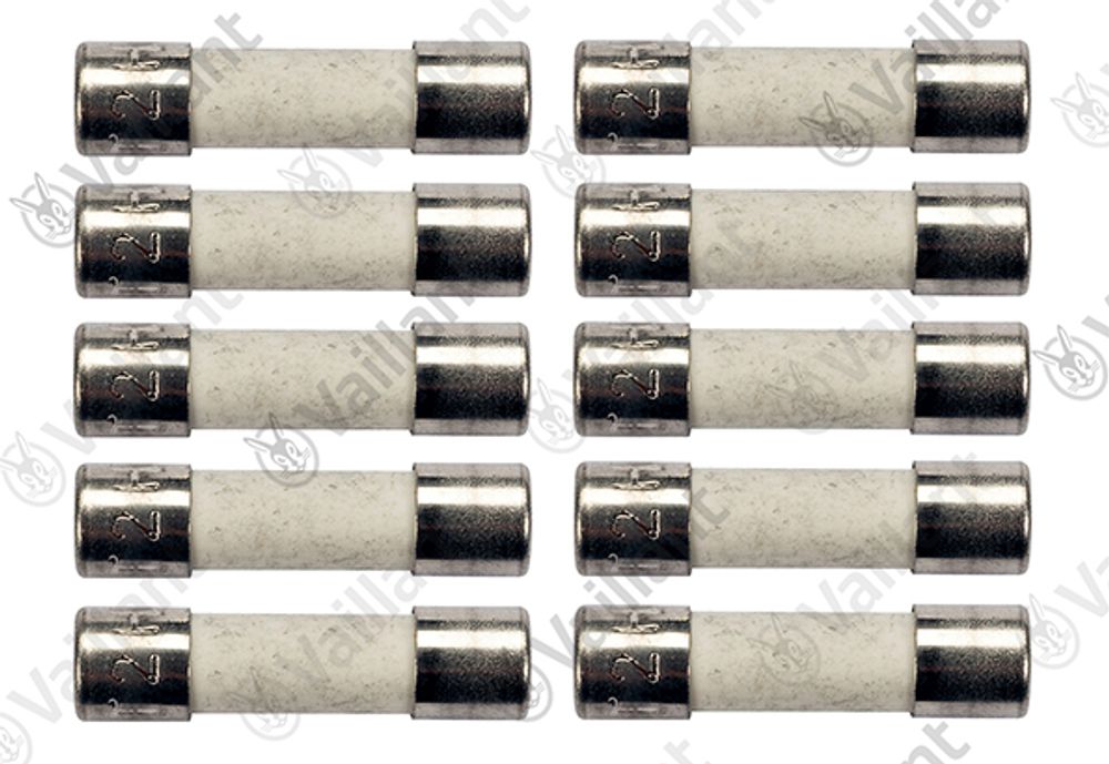 VAILLANT Sicherung, 2,0 A T2H, (x10) MAG-turbo 19+24/2 u.w. Vaillant-Nr. , 0020067507